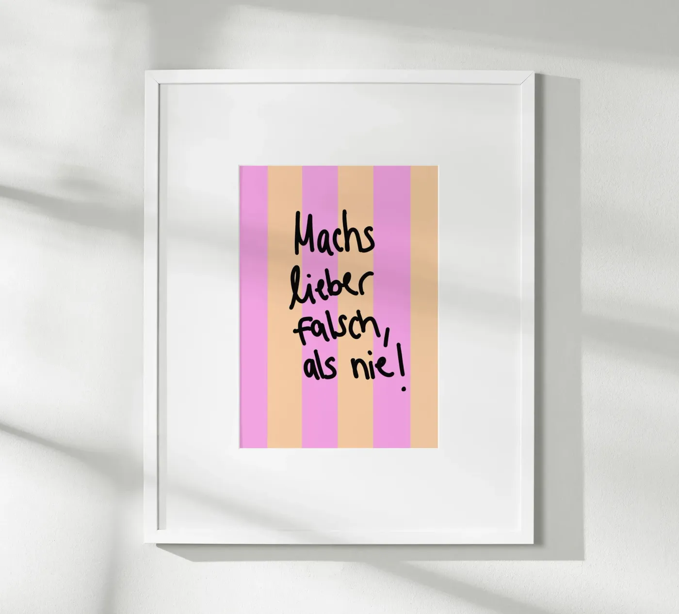 Machs lieber falsch als nie! poster de Hej Ibiza by Ute Arnold