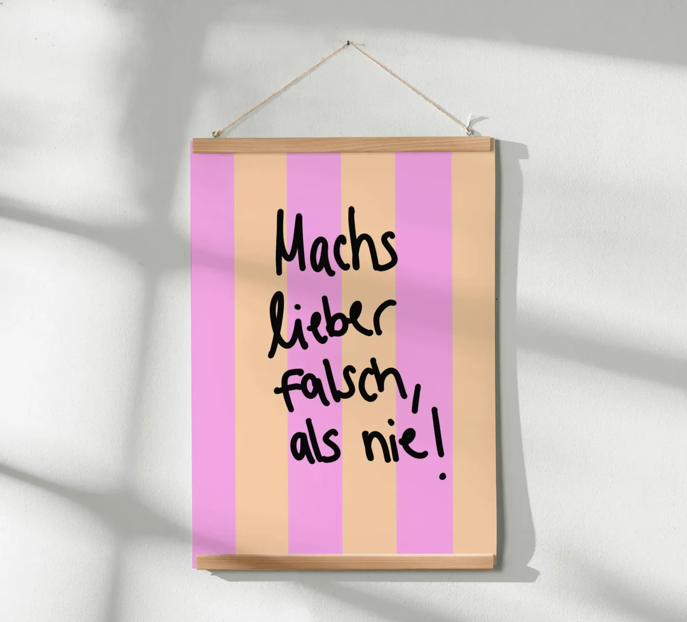 Machs lieber falsch als nie! poster de Hej Ibiza by Ute Arnold
