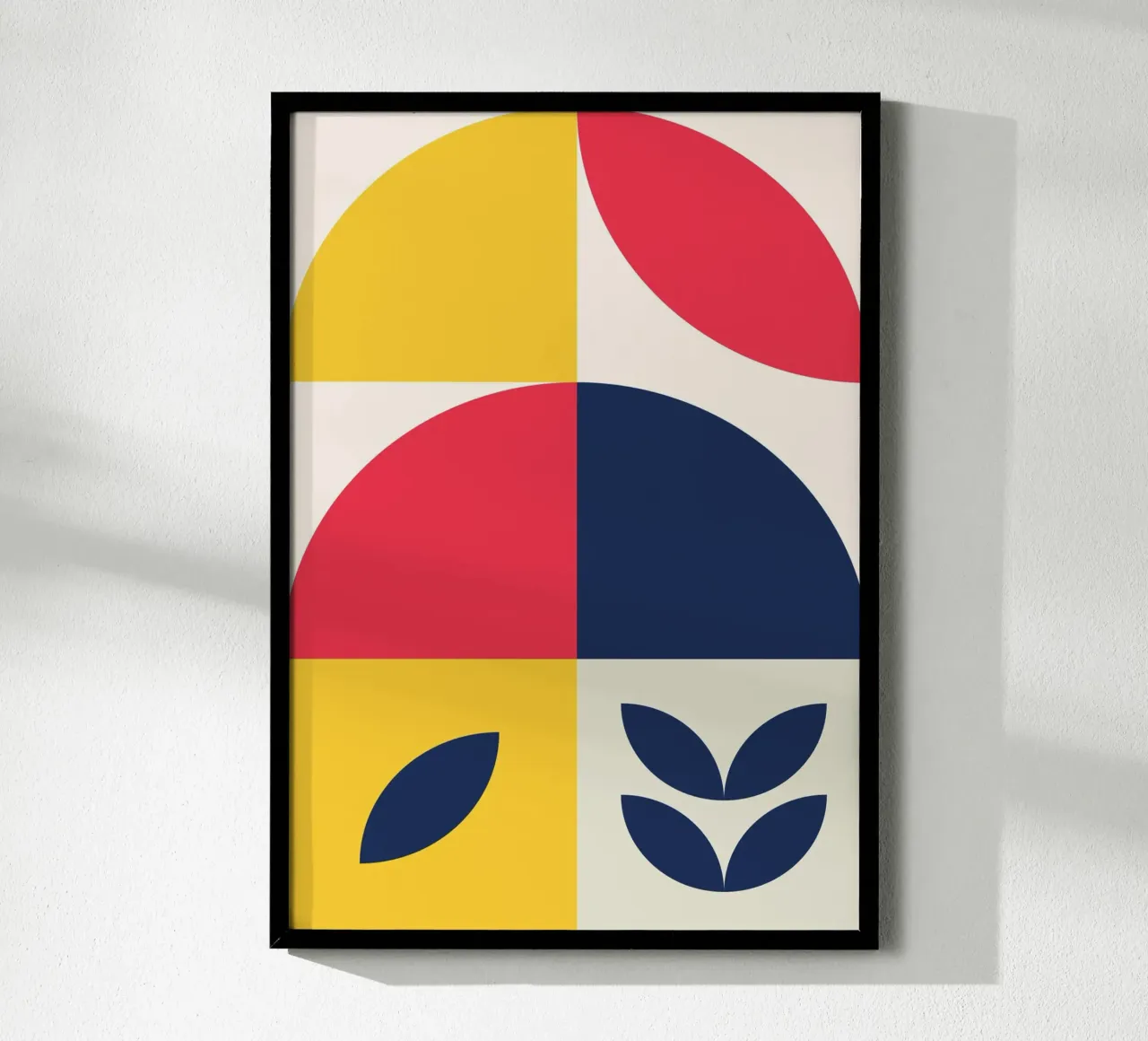 Composición abstracta Bauhaus Póster de formas geométricas orgánicas hahnemühle de Grungeo