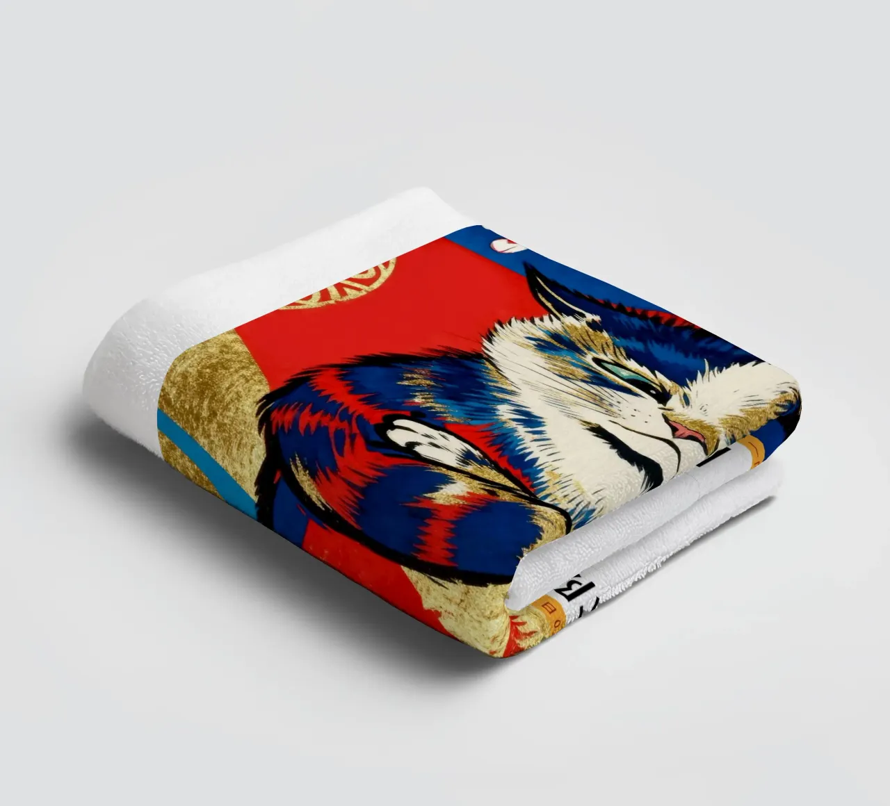 Louis Wain Cat Vintage Art asciugamano da bagno da EverLuvv Studio