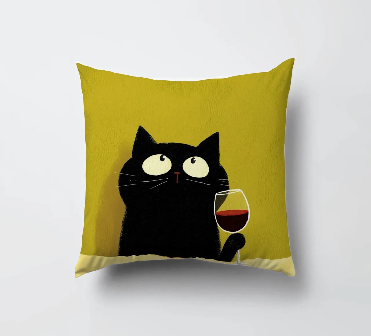 Gatto felice cuscino da HookASmile