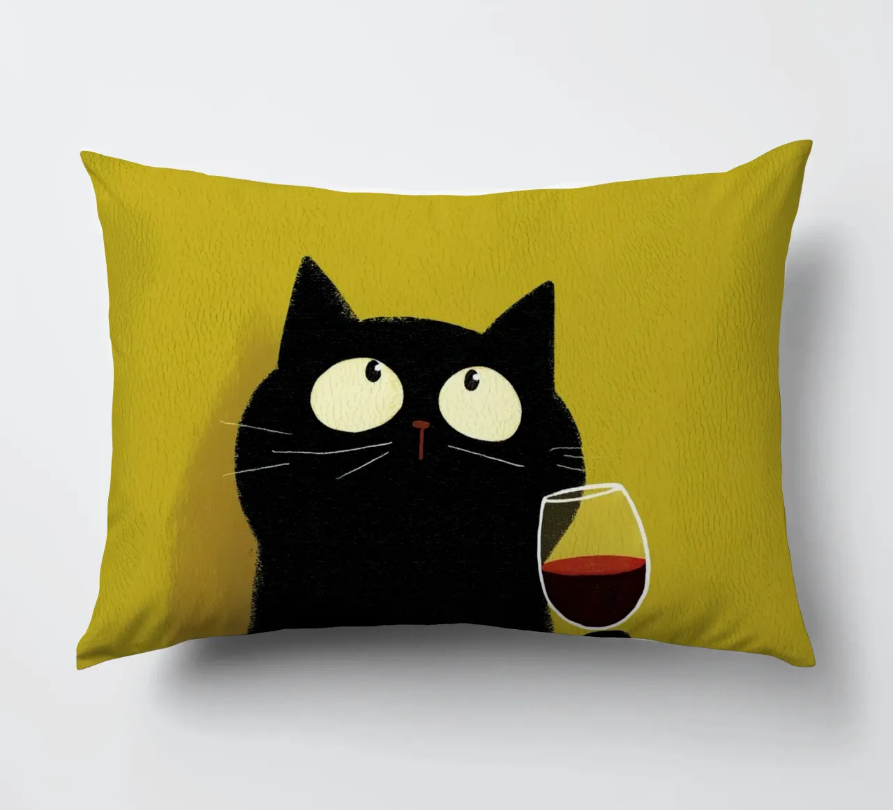 Gatto felice cuscino da HookASmile