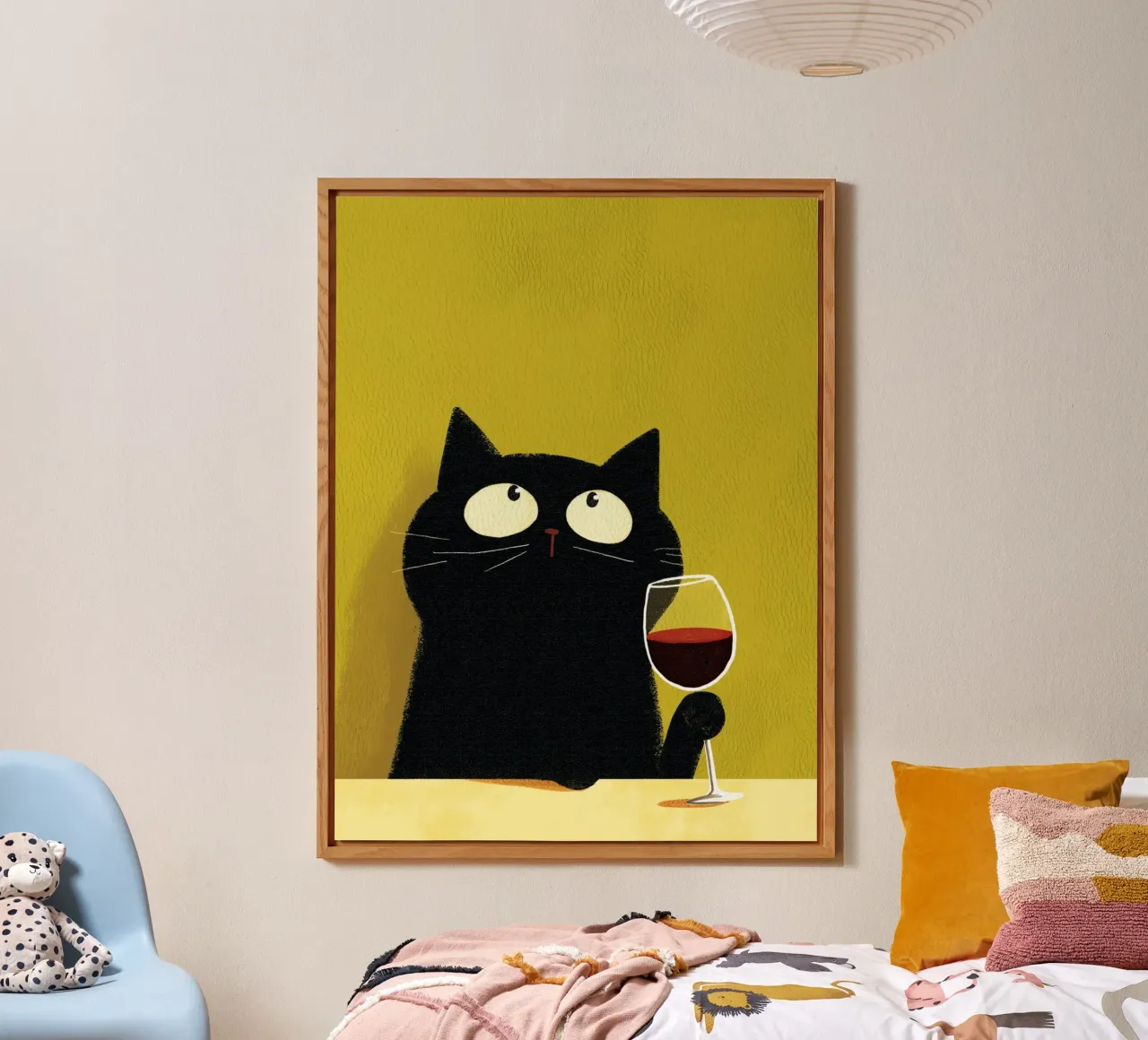 Gatto felice alluminio dibond da HookASmile