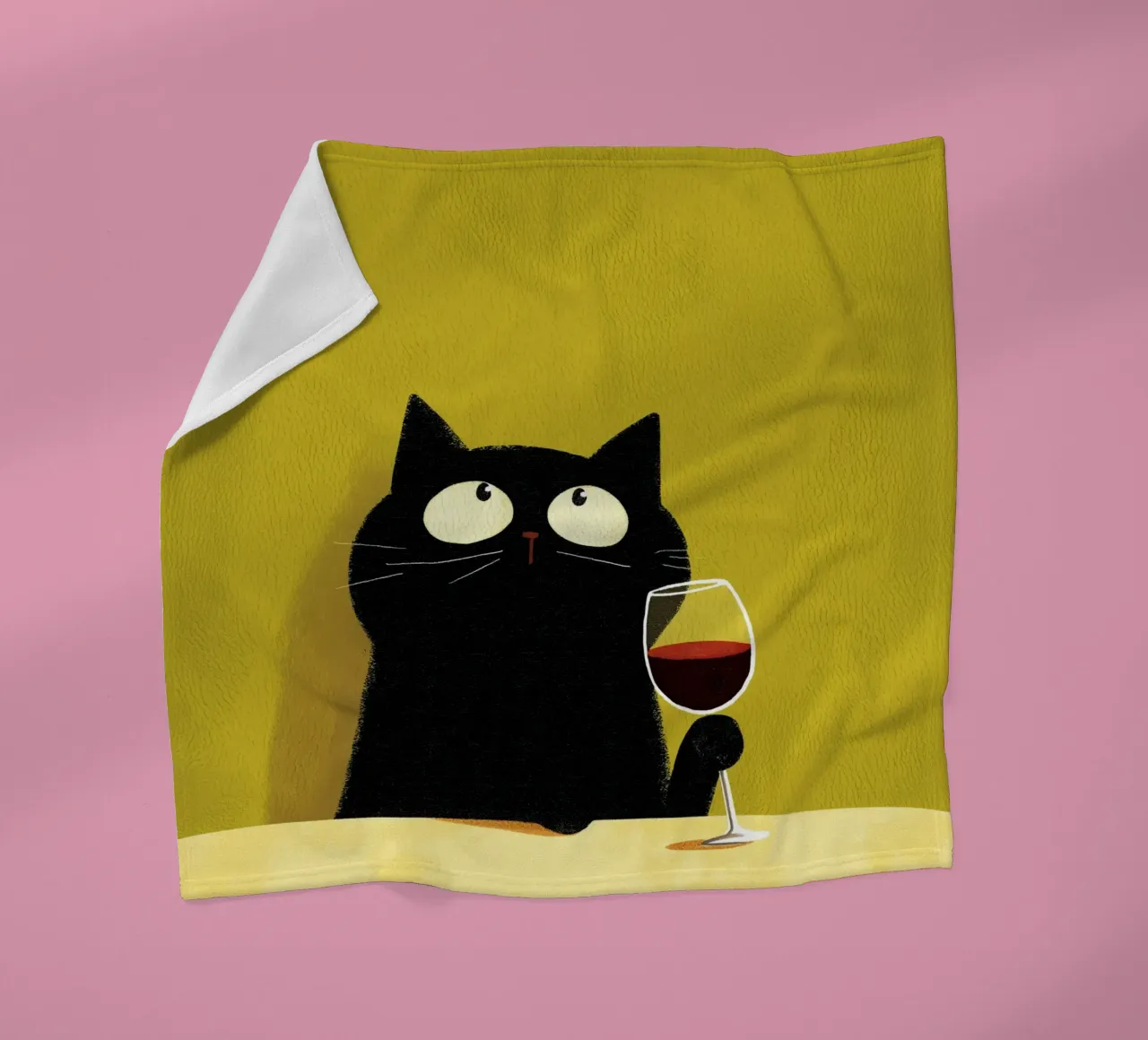 Gatto felice coperta in pile da HookASmile