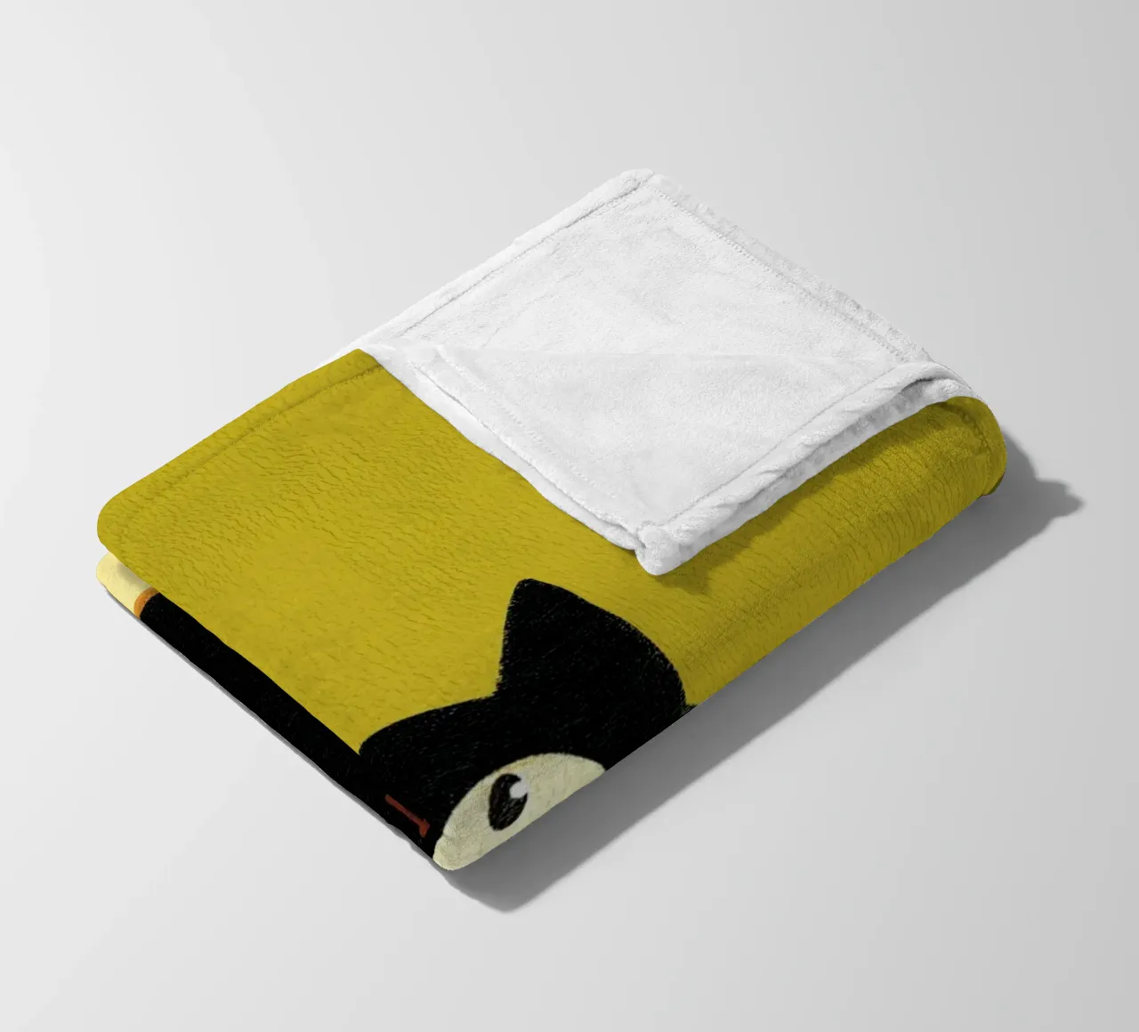 Gatto felice coperta in pile da HookASmile