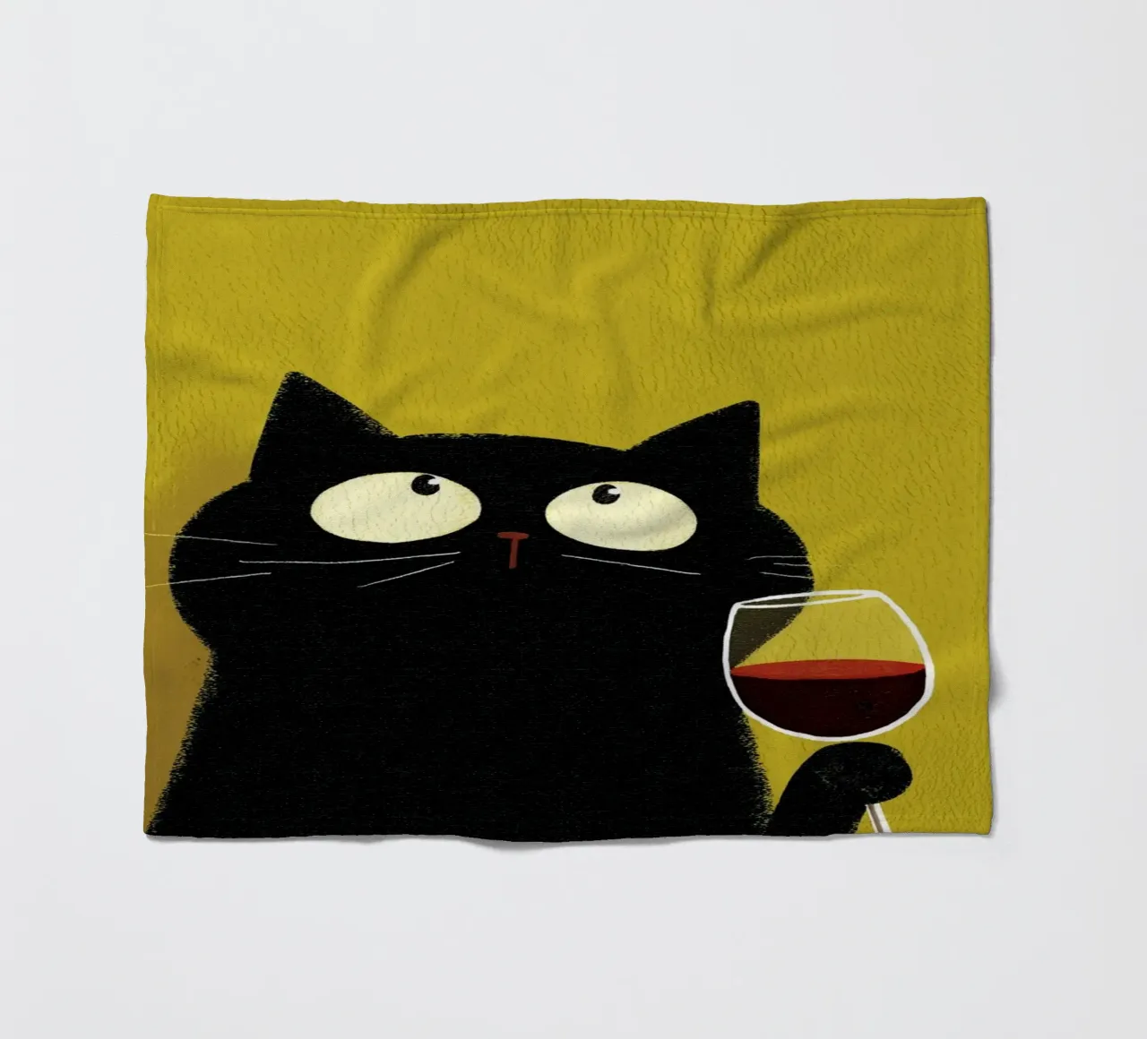 Gatto felice coperta in pile da HookASmile