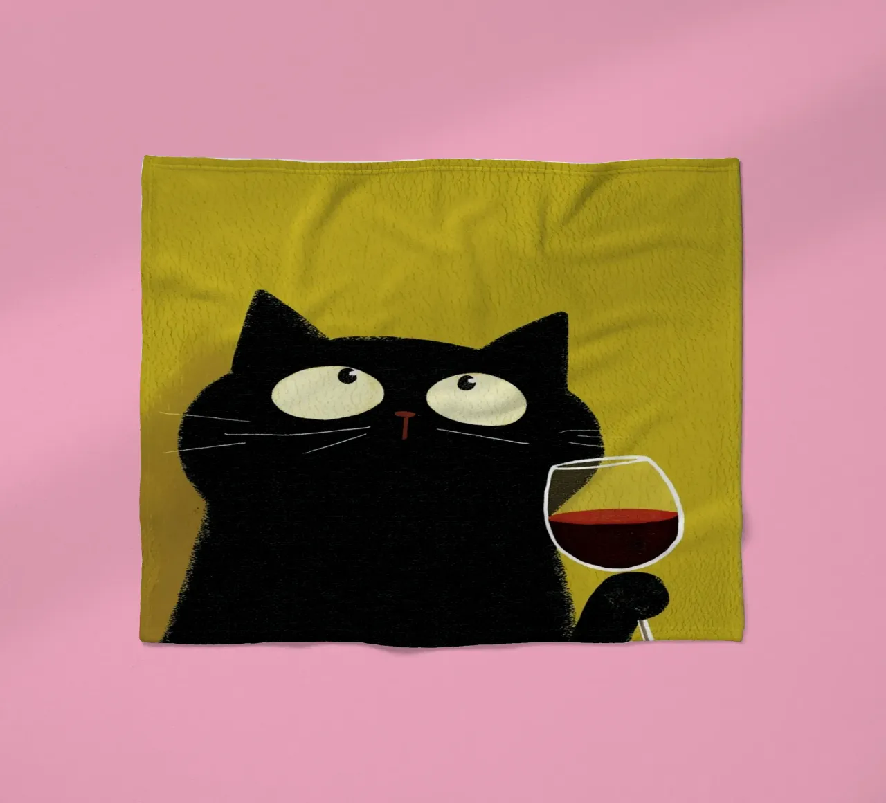 Gatto felice coperta in pile da HookASmile