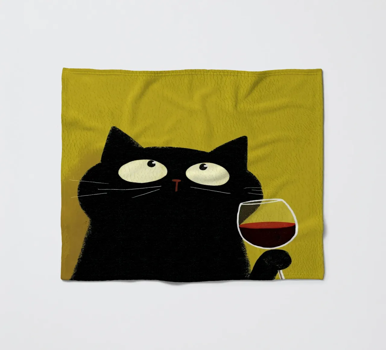 Gatto felice coperta in pile da HookASmile