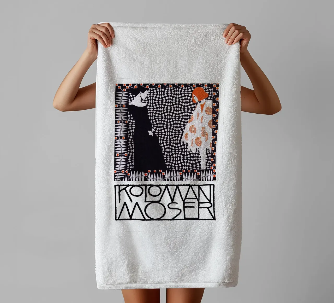 Koloman Moser Art asciugamano da bagno da EverLuvv Studio