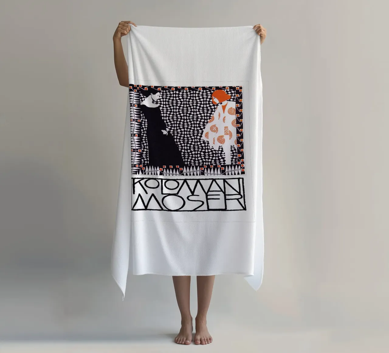 Koloman Moser Art telo mare da EverLuvv Studio