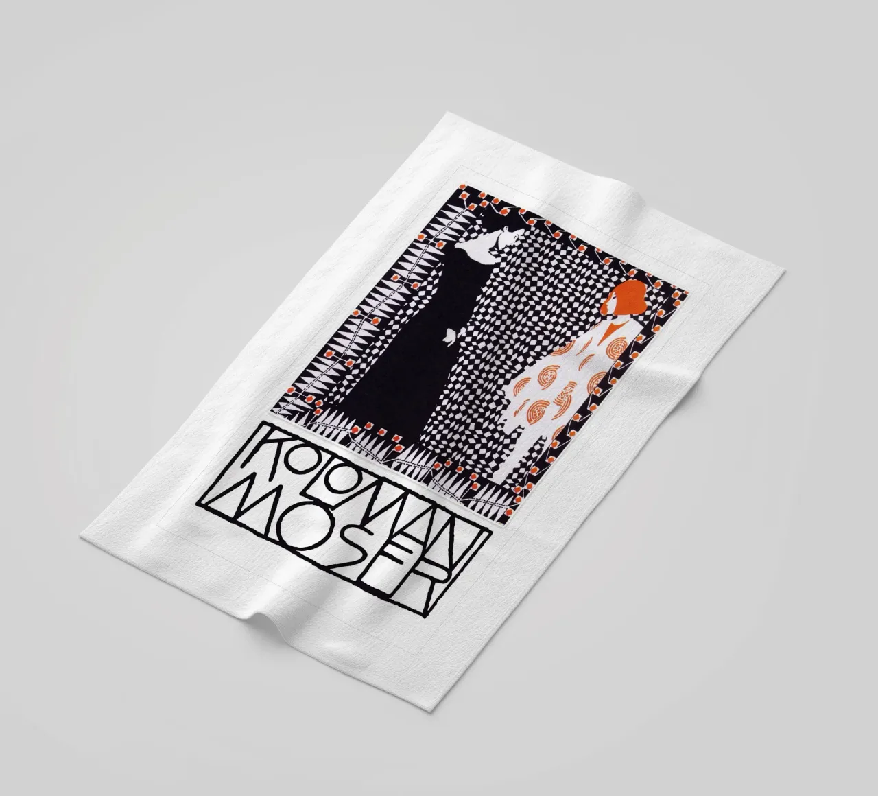 Koloman Moser Art telo mare da EverLuvv Studio