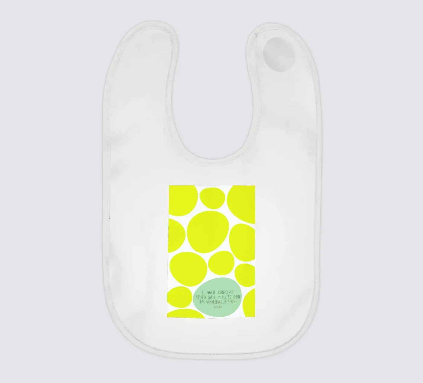 Lebenskunst baby bib by XOXO Arte