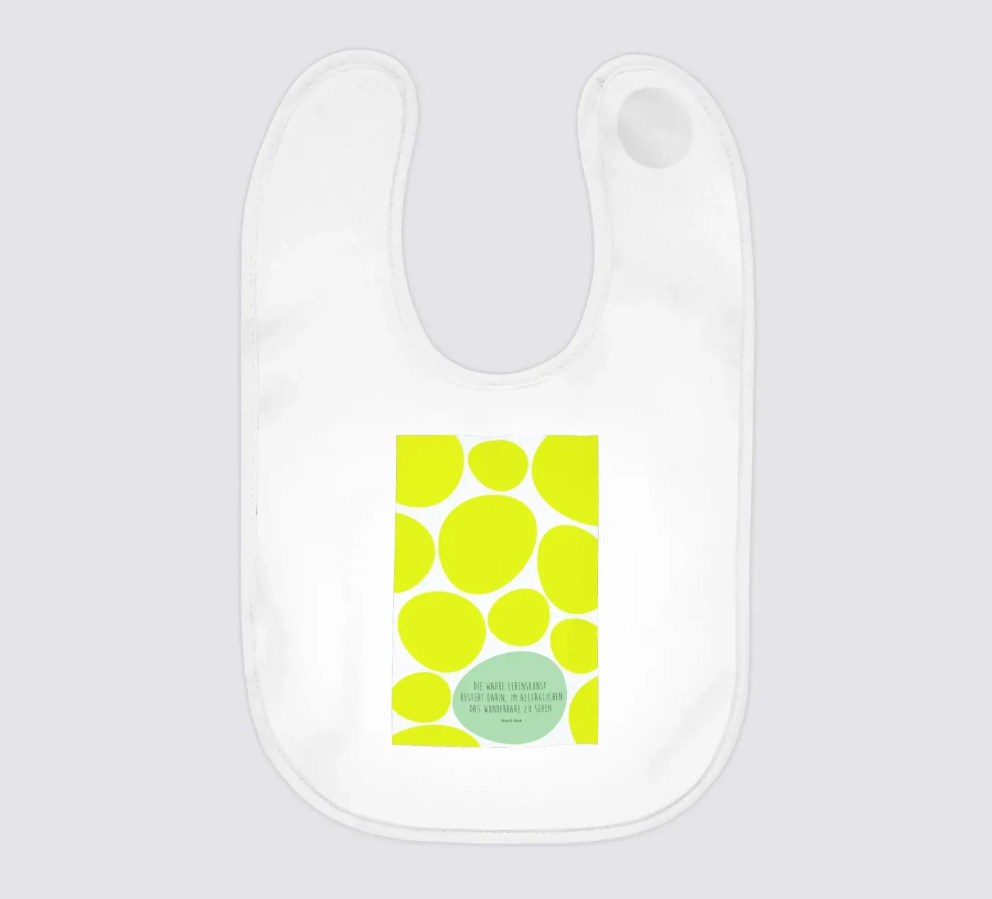 Lebenskunst baby bib by XOXO Arte
