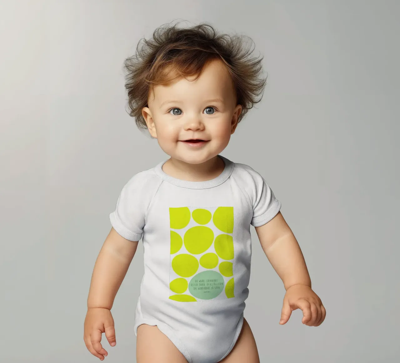 Lebenskunst body neonato maniche corte da XOXO Arte