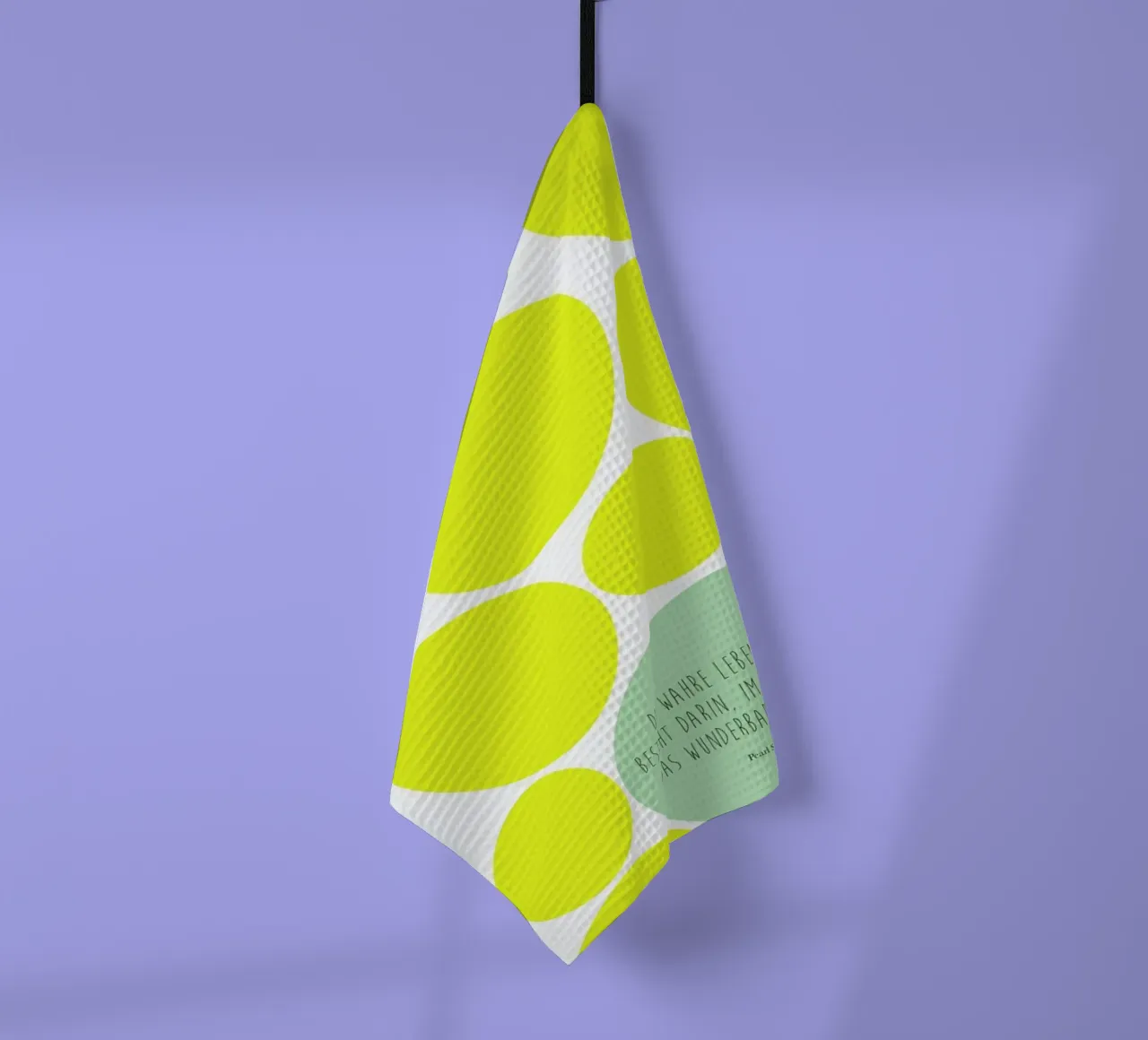 Lebenskunst canovaccio da cucina da XOXO Arte