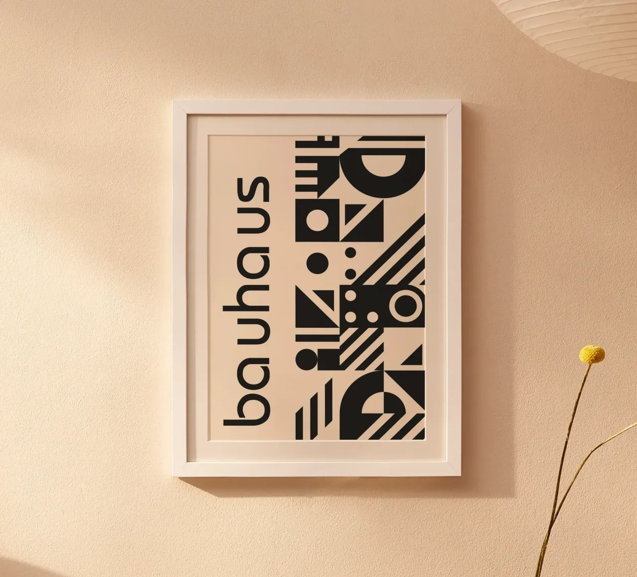 Bauhaus Geometric Pattern Black & White Abstract Art hahnemühle by Grungeo