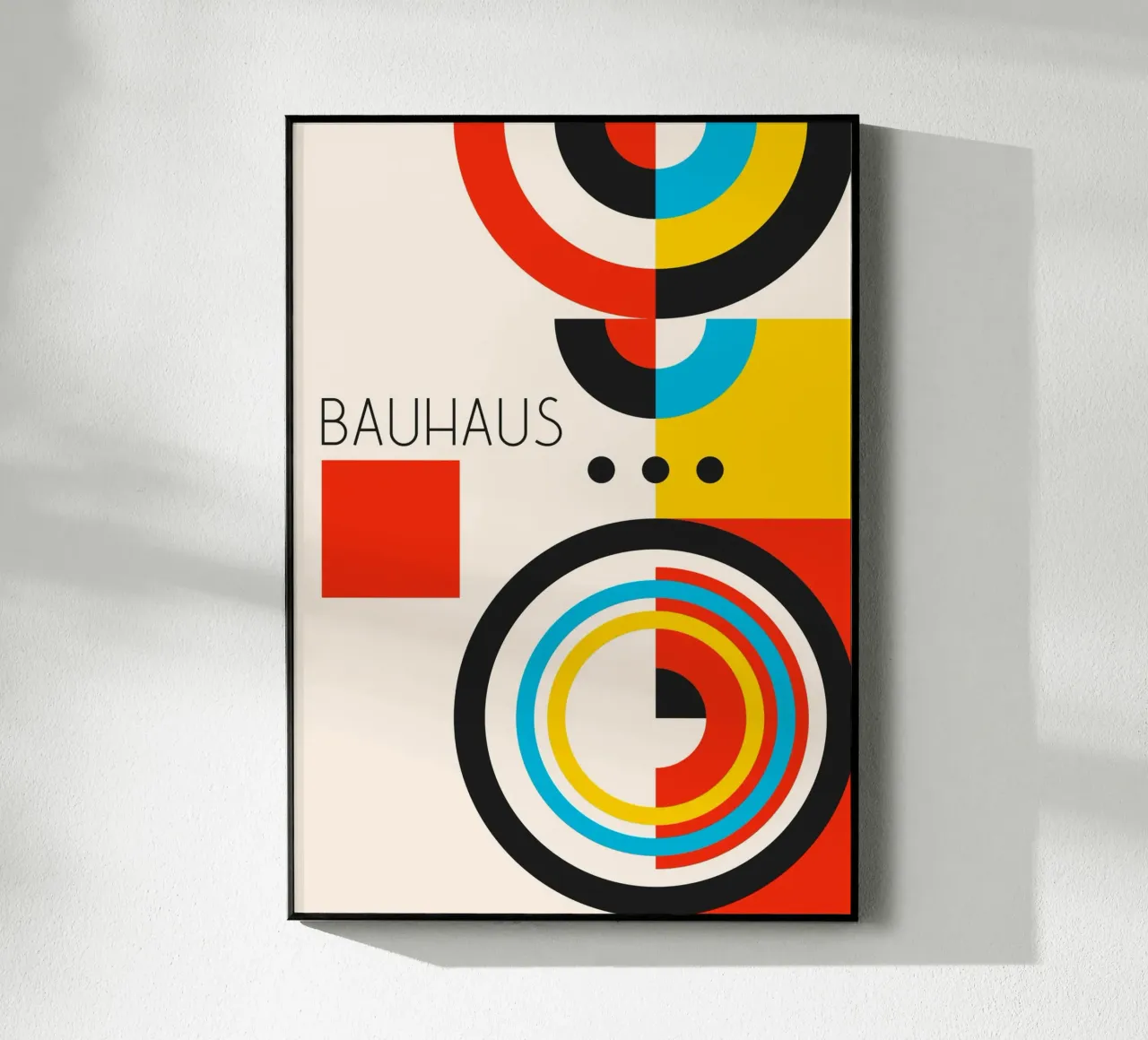 De Stijl Bauhaus Geometry Art Print - Primary Colors Descrip metacrilato de Grungeo
