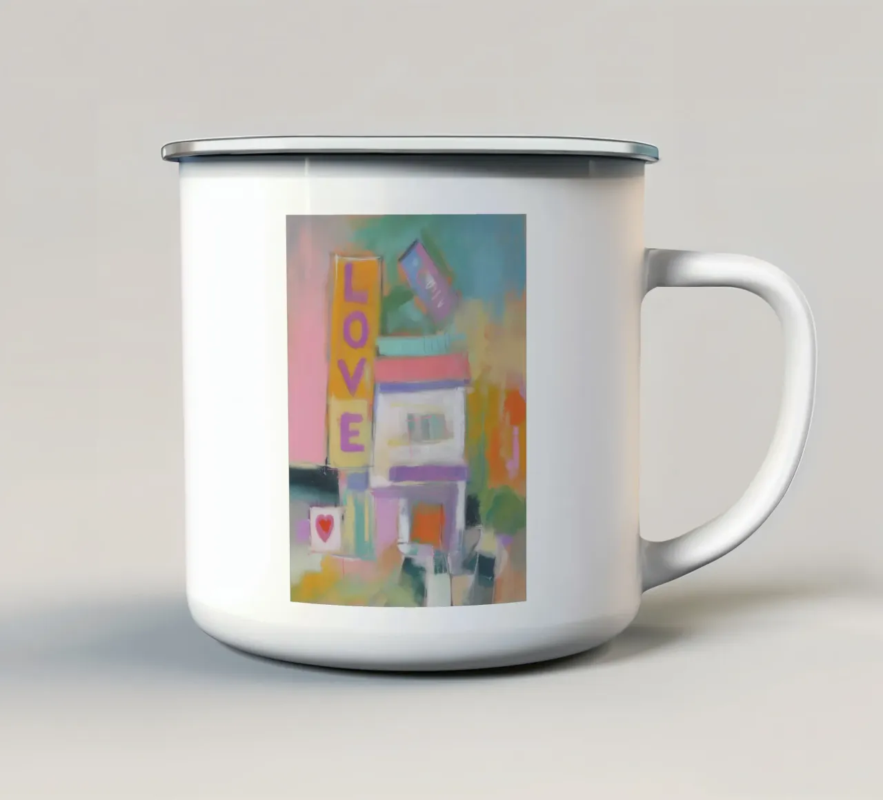 Architettura dell'amore tazza in smalto da Carina Pop & Pastell