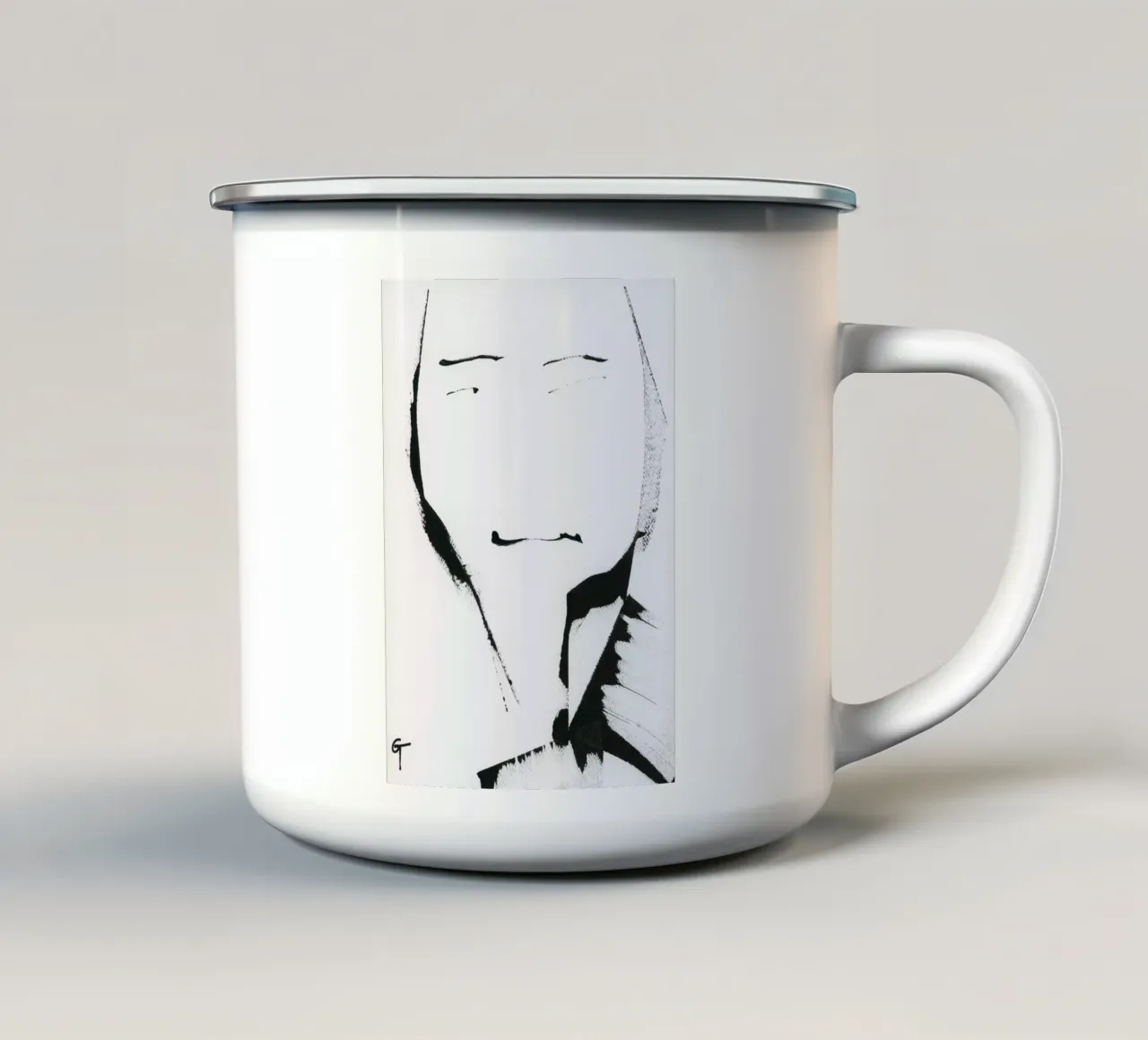 No nose tazza in smalto da gtobonart