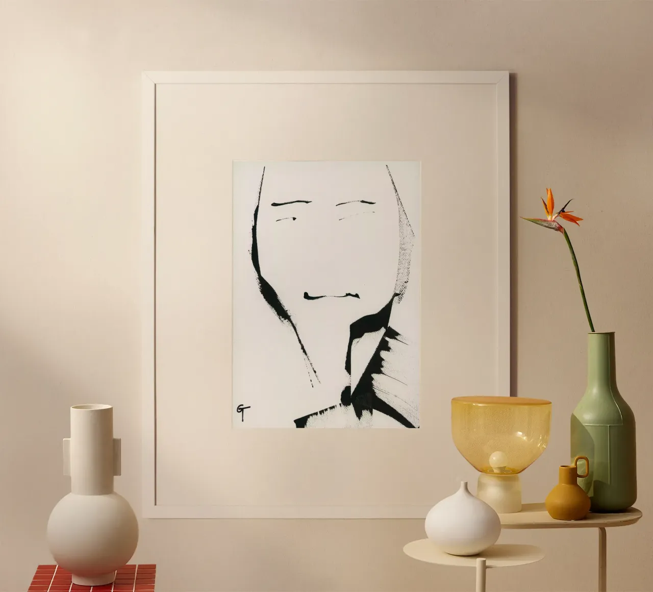 No nose poster con telaio in alluminio da gtobonart