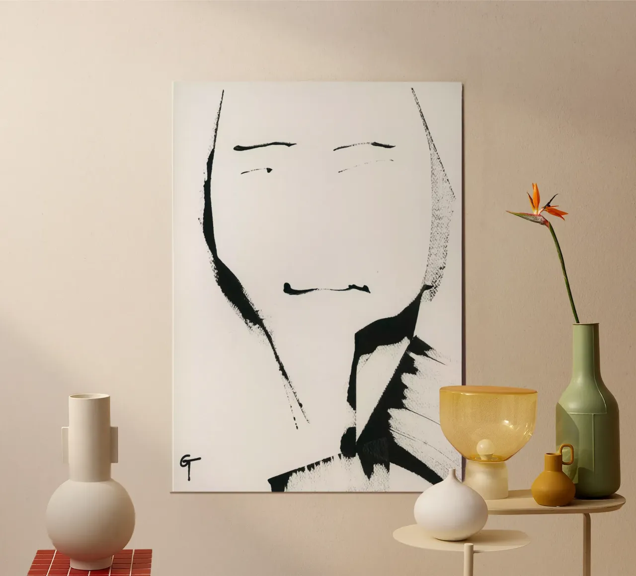 No nose poster con telaio in alluminio da gtobonart