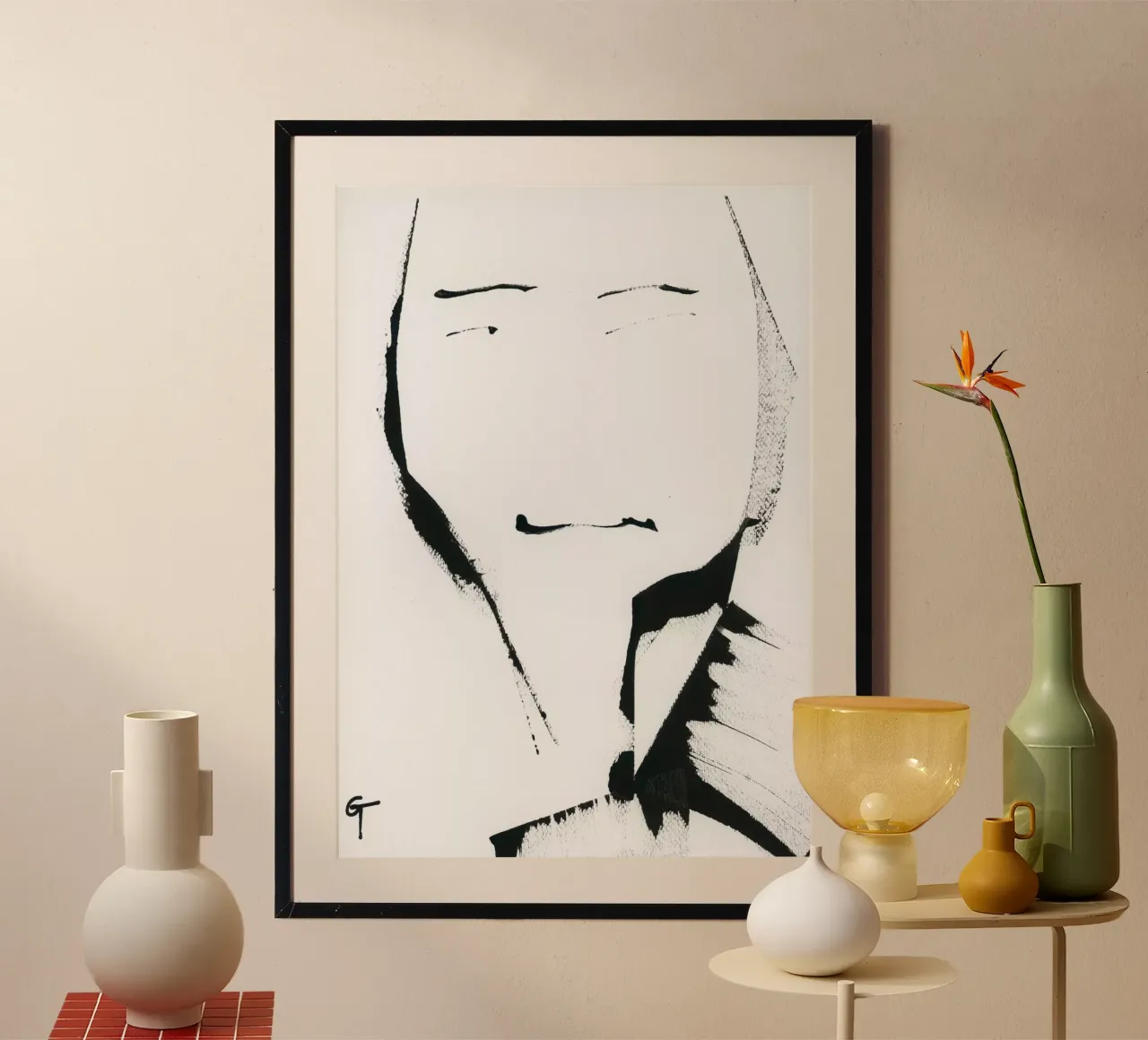 No nose poster con telaio in alluminio da gtobonart