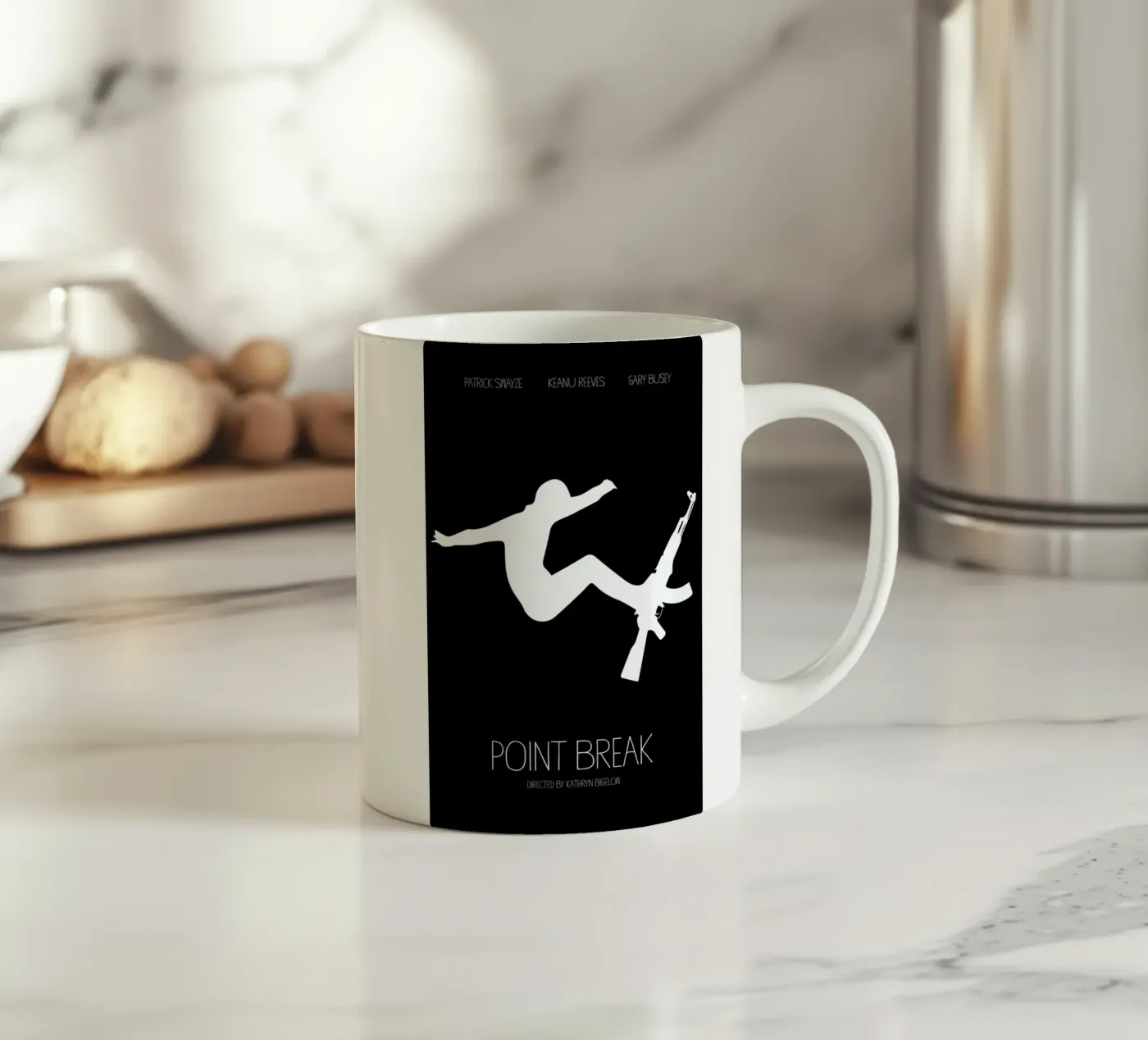 Point Break ceramic mug by Calm The Ham