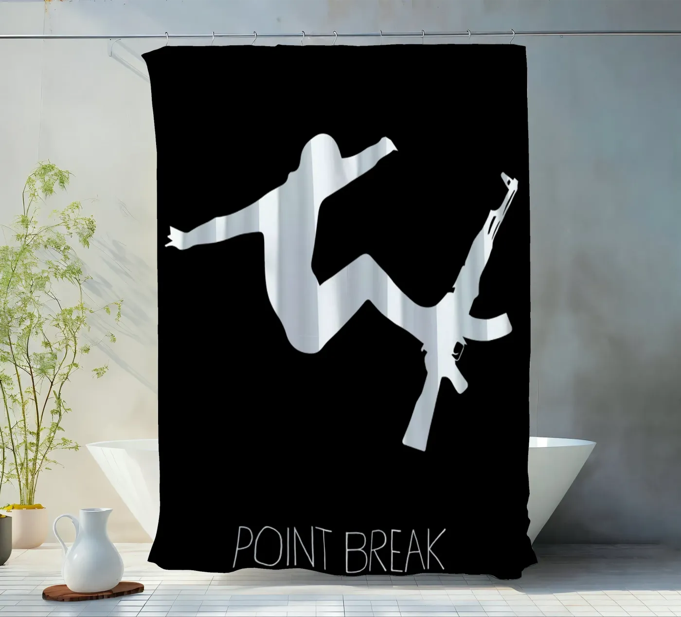 Point Break Duschvorhang von Calm The Ham