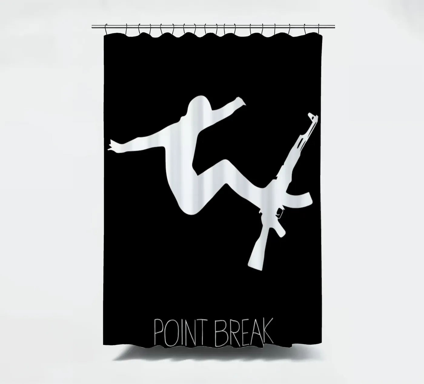 Point Break Duschvorhang von Calm The Ham