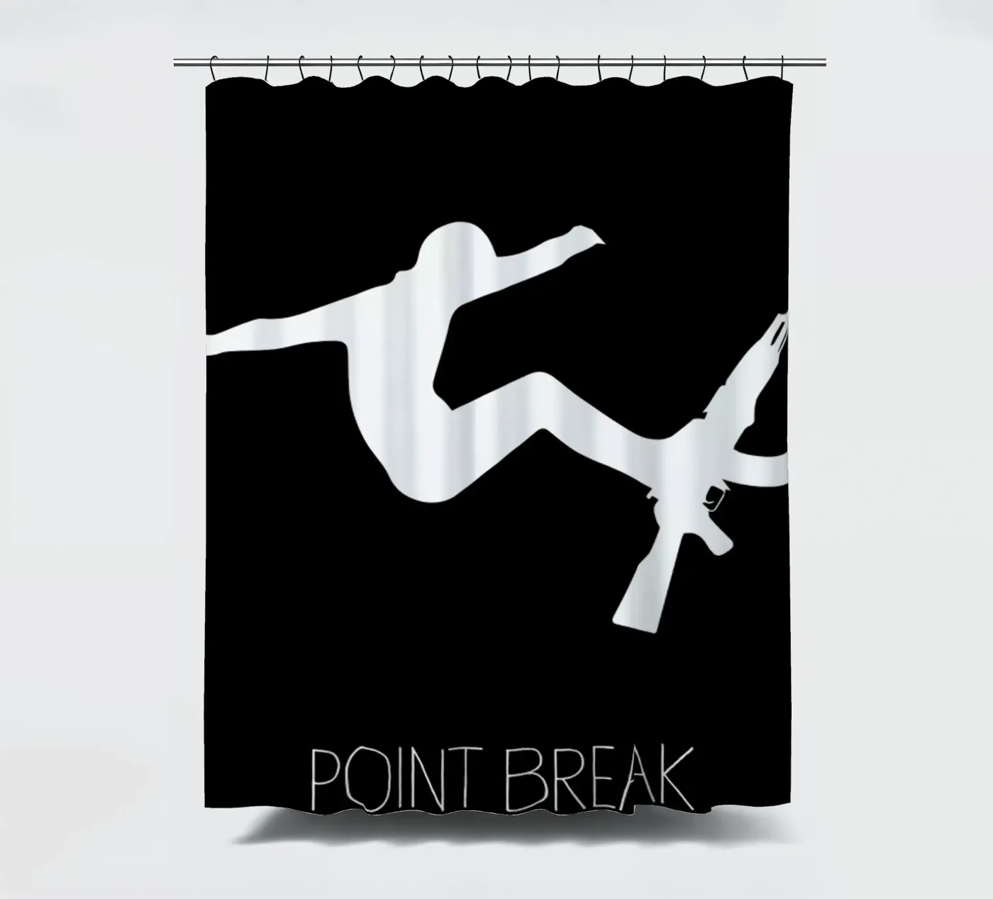 Point Break Duschvorhang von Calm The Ham