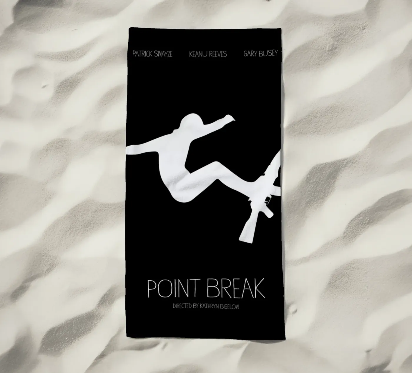 Point Break beach towel by Calm The Ham