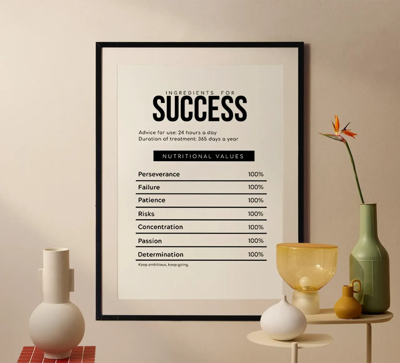 Success poster by Reece Scott