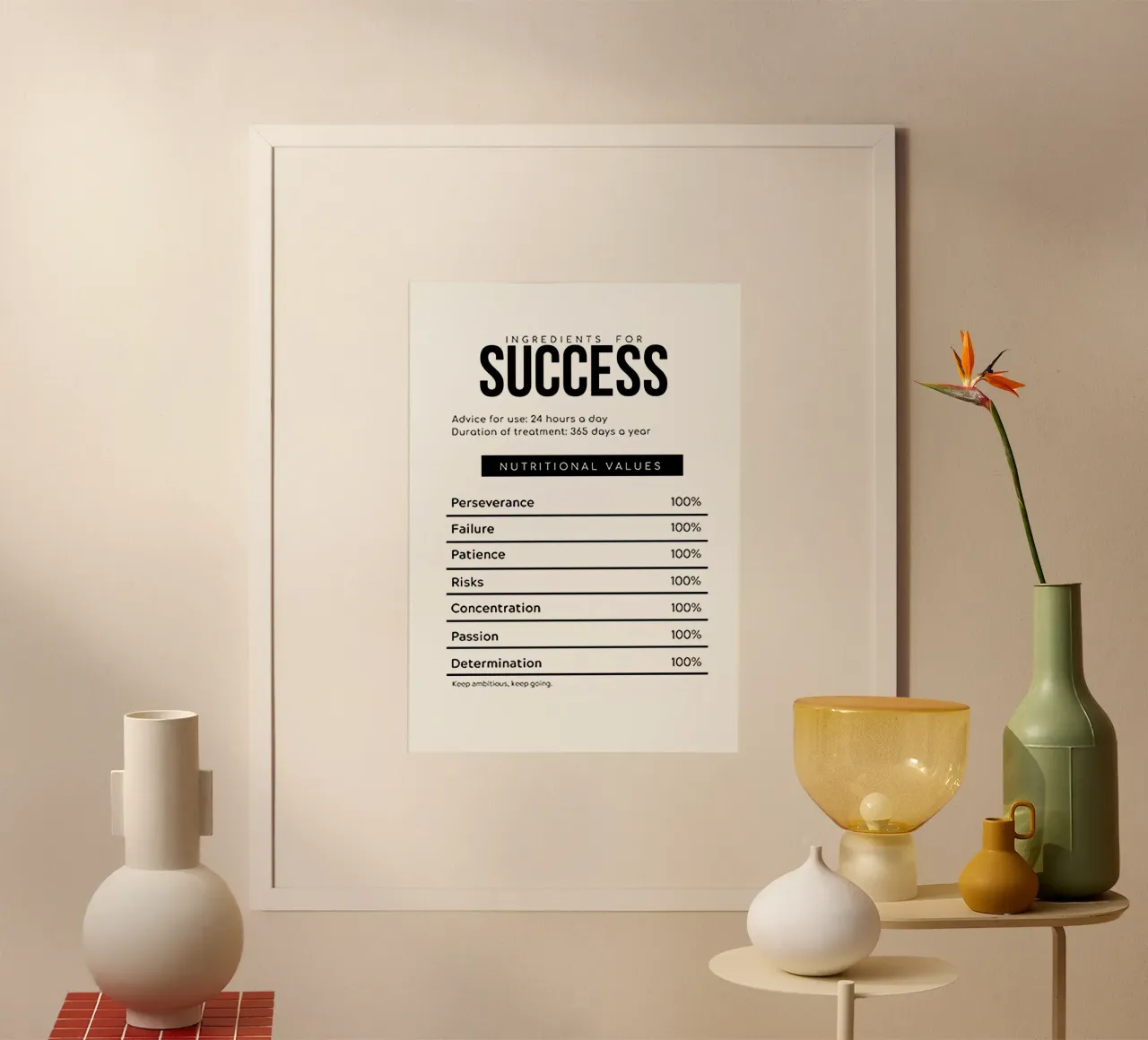 Success poster by Reece Scott