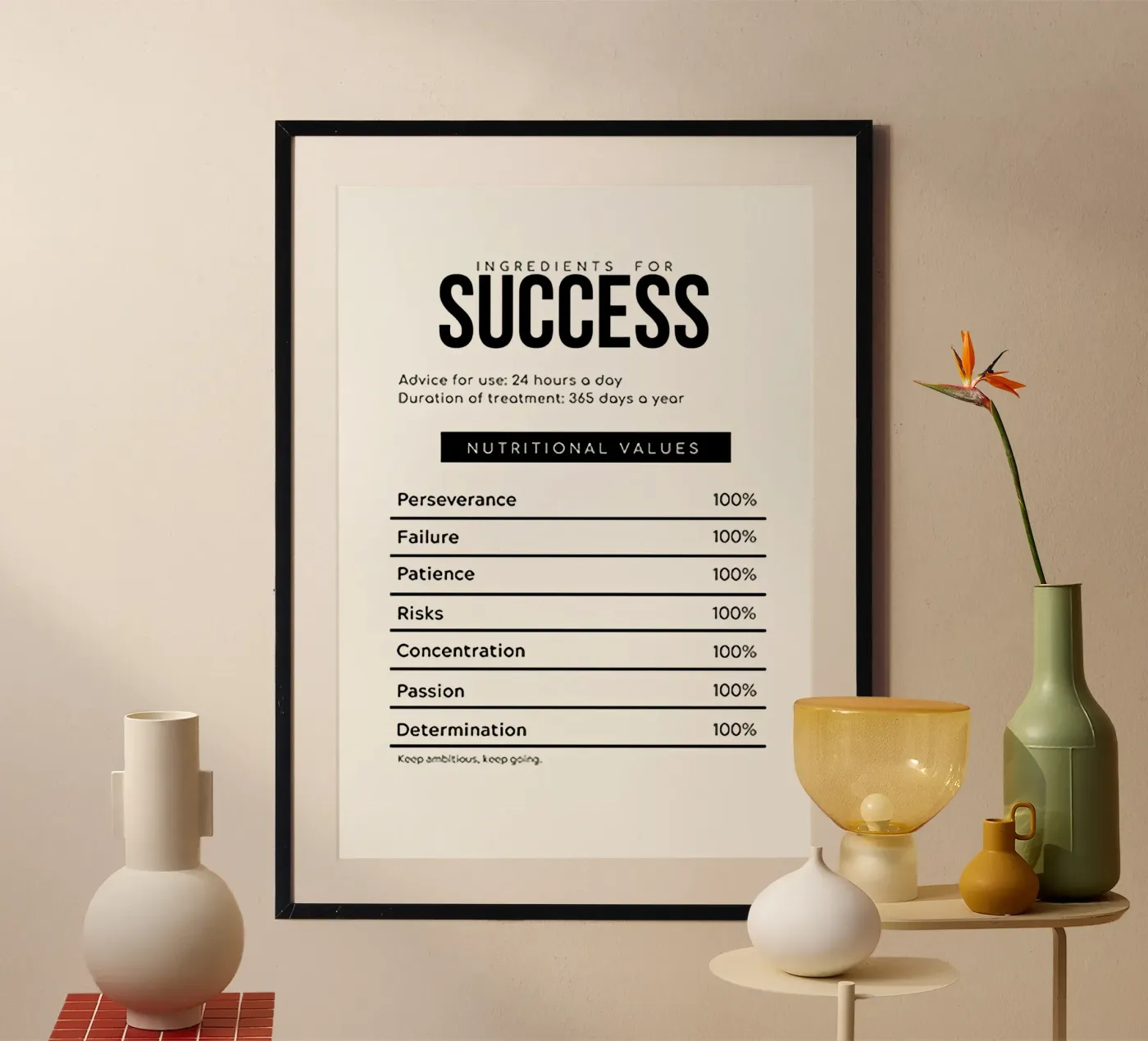 Success poster by Reece Scott