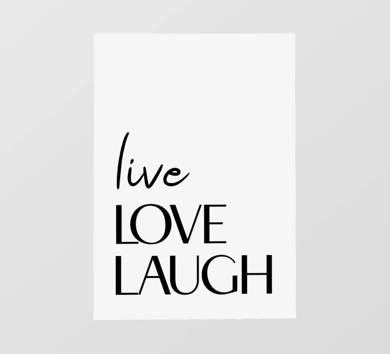 Vivere, amare, ridere telo in pvc da Reece Scott