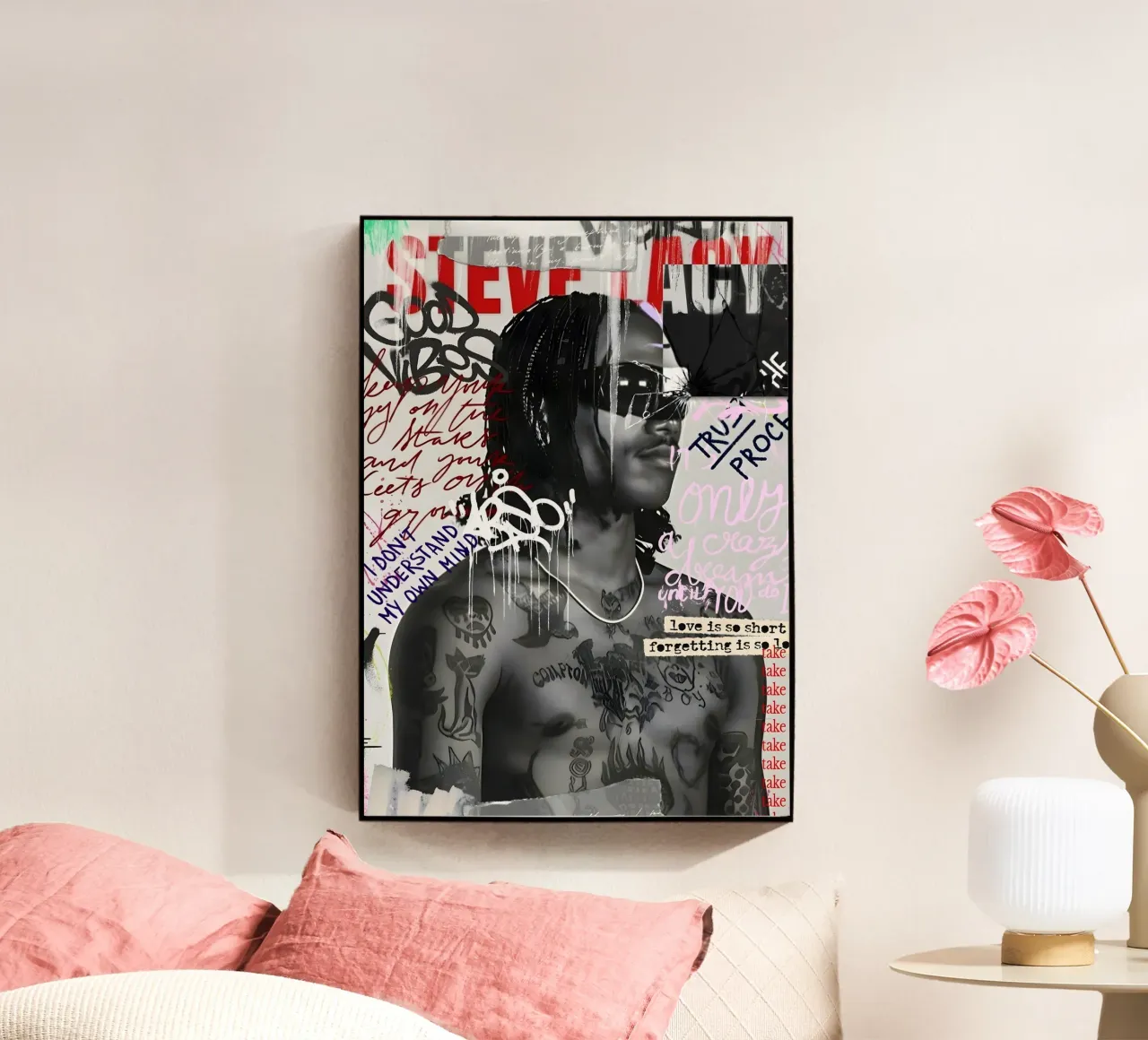 Steve Lacy Street Art plexiglass da Digital Street art