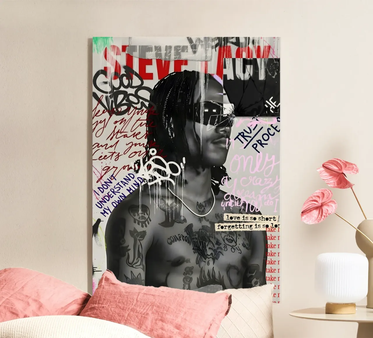 Steve Lacy Street Art plexiglass da Digital Street art
