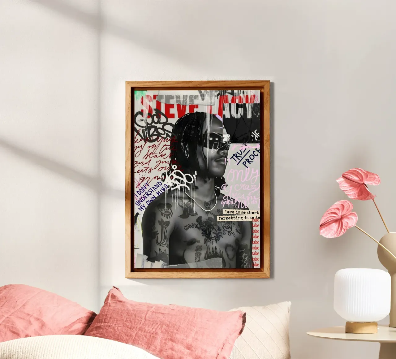 Steve Lacy Street Art alluminio dibond da Digital Street art