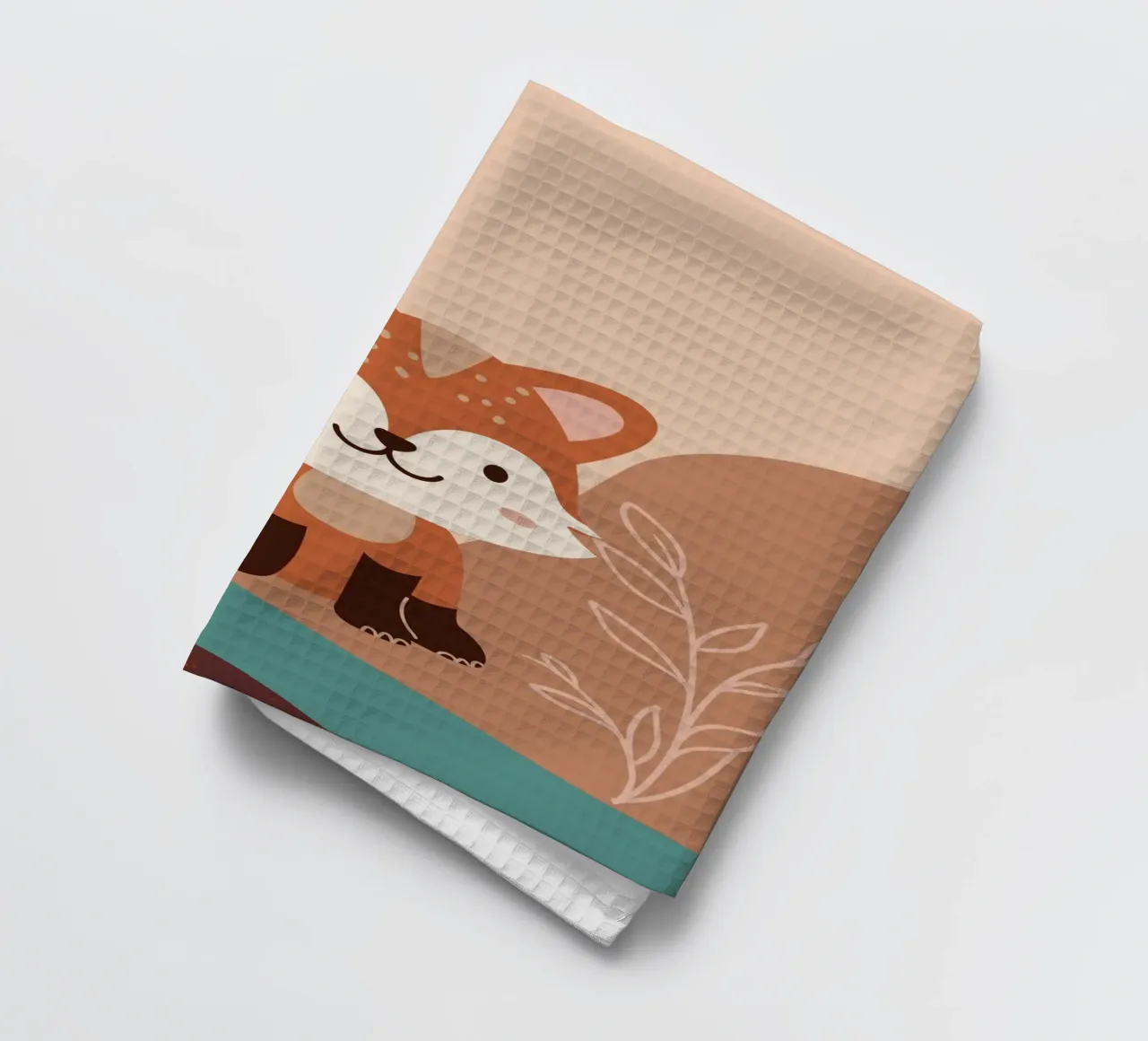 Kleiner Waldfuchs Geschirrtuch von Berwies Artwork