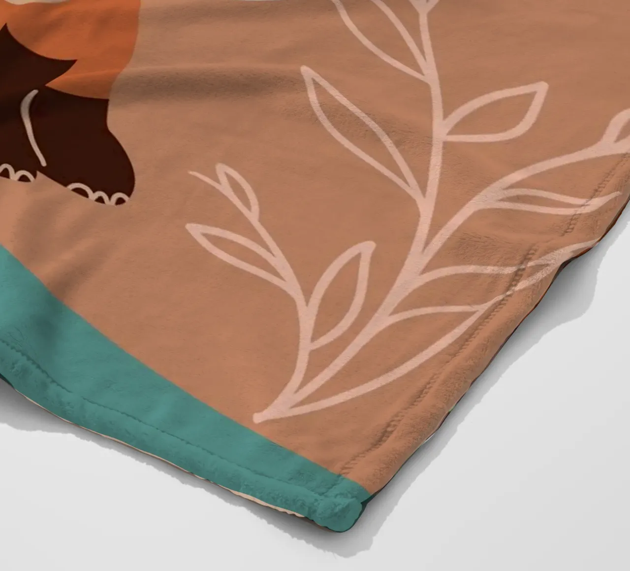 Piccola volpe della foresta coperta in pile da Berwies Artwork