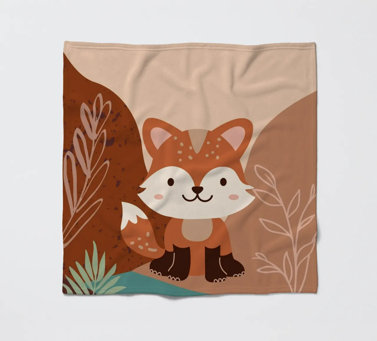 Kleiner Waldfuchs Fleecedecke von Berwies Artwork