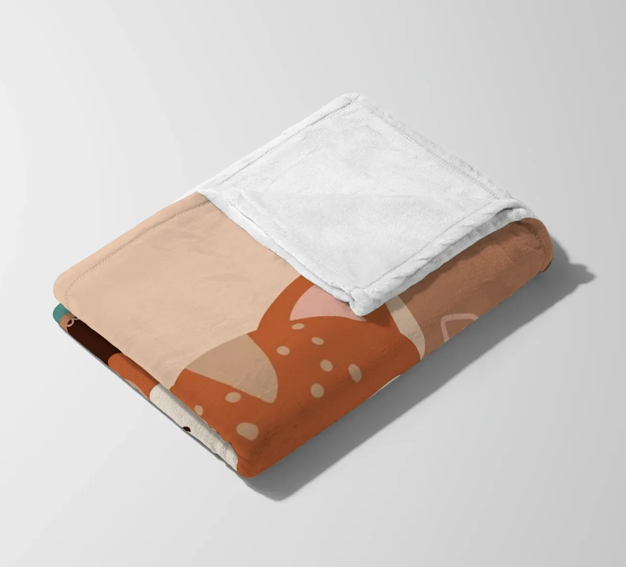 Piccola volpe della foresta coperta in pile da Berwies Artwork