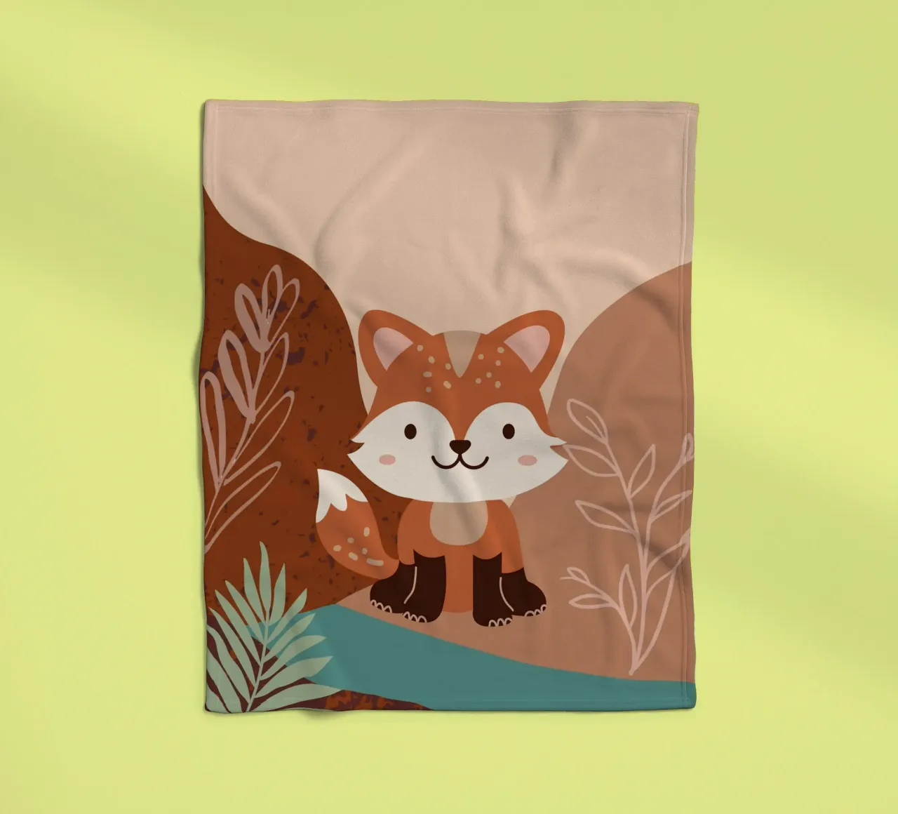 Kleiner Waldfuchs Fleecedecke von Berwies Artwork