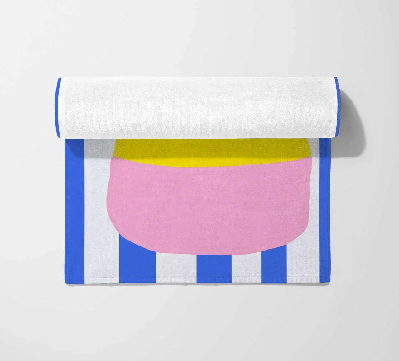 Vasenliebe blue stripes serviette de plage de Hej Ibiza by Ute Arnold