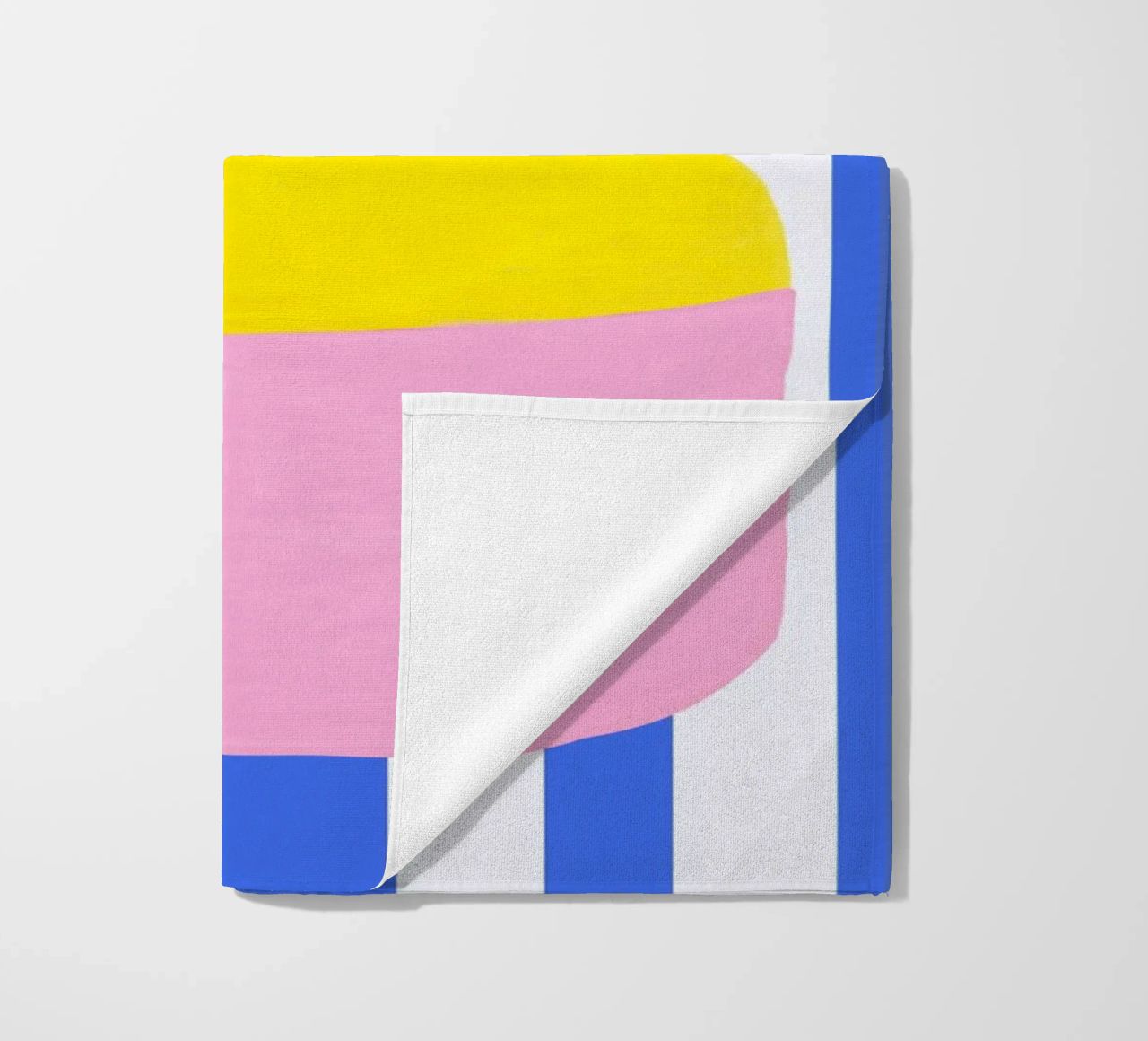 Vasenliebe blue stripes serviette de plage de Hej Ibiza by Ute Arnold
