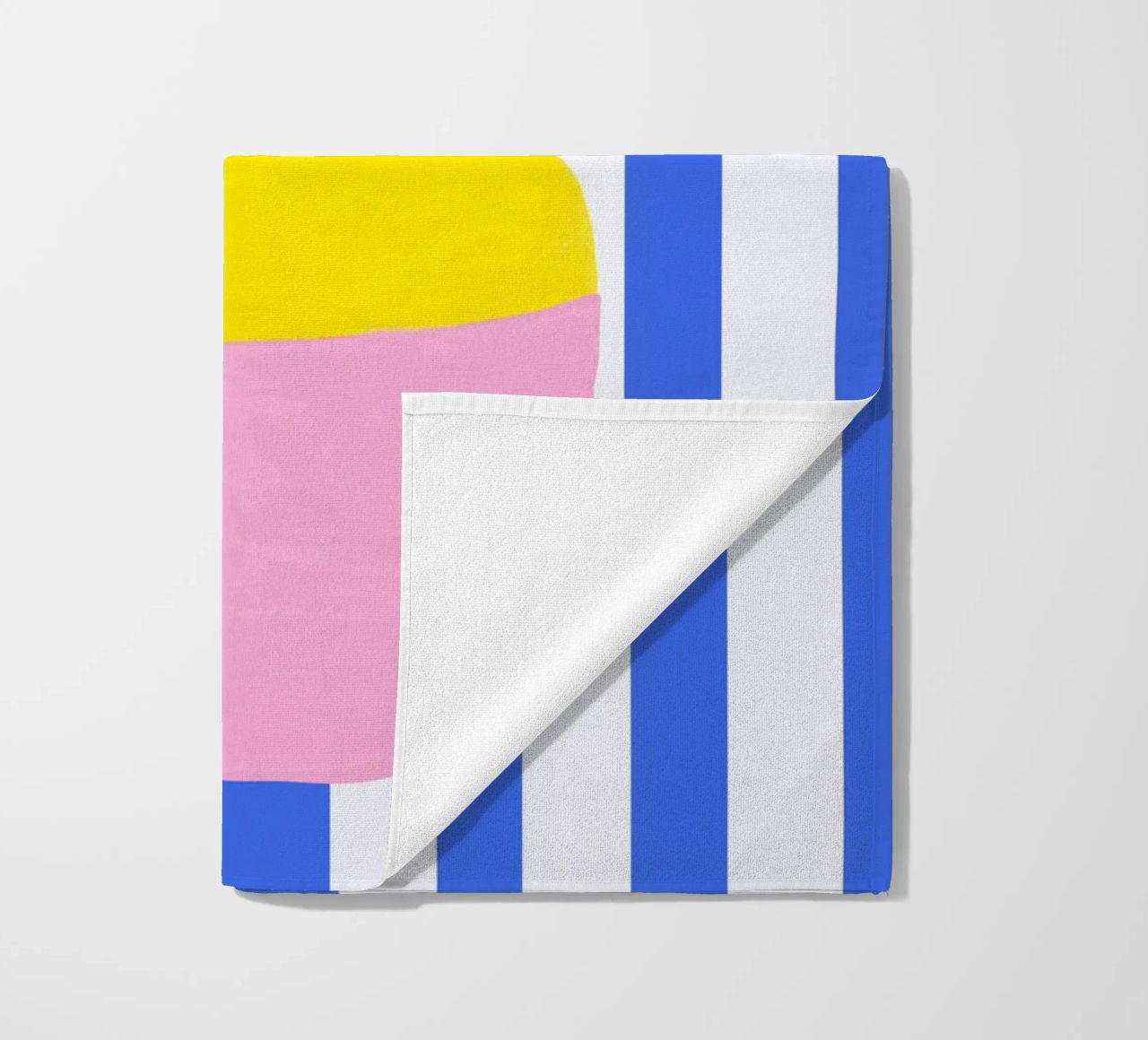 Vasenliebe blue stripes serviette de plage de Hej Ibiza by Ute Arnold