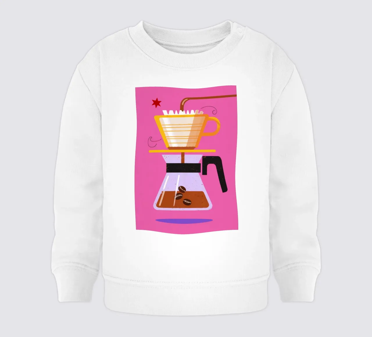 Caffè rosa da versare felpa neonato da Sun Riser
