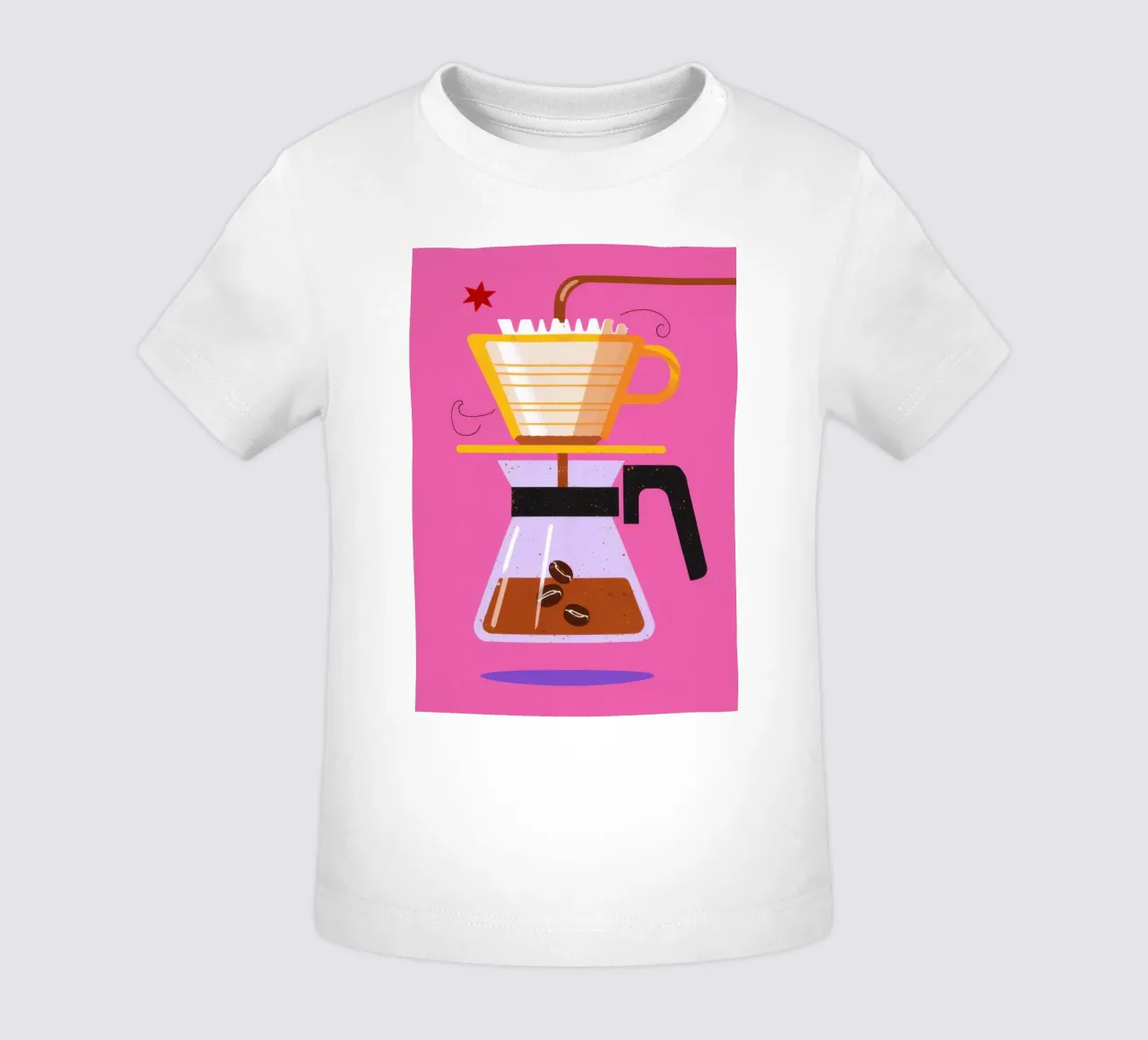 Caffè rosa da versare maglietta neonato da Sun Riser