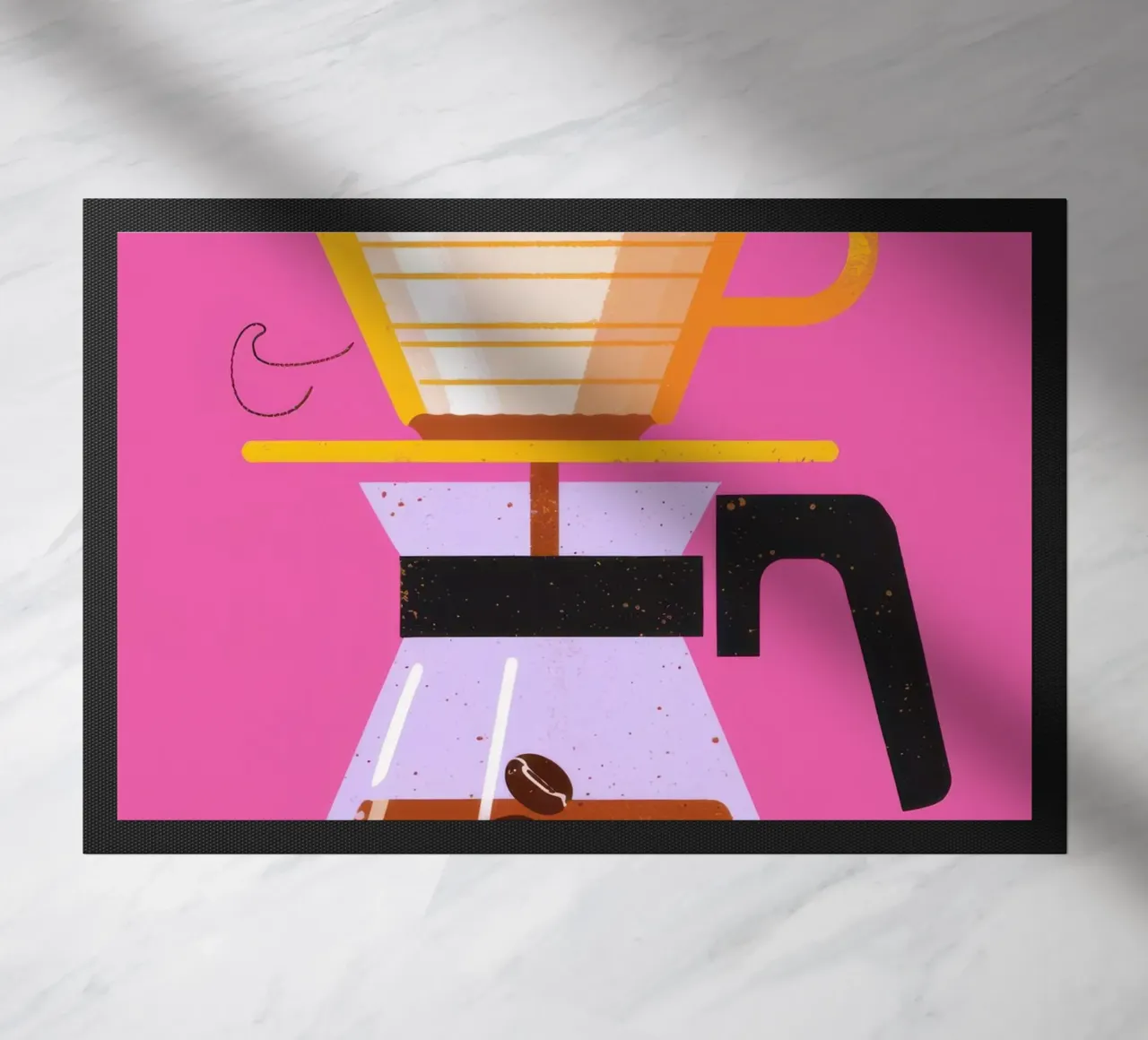 Caffè rosa da versare zerbino da Sun Riser