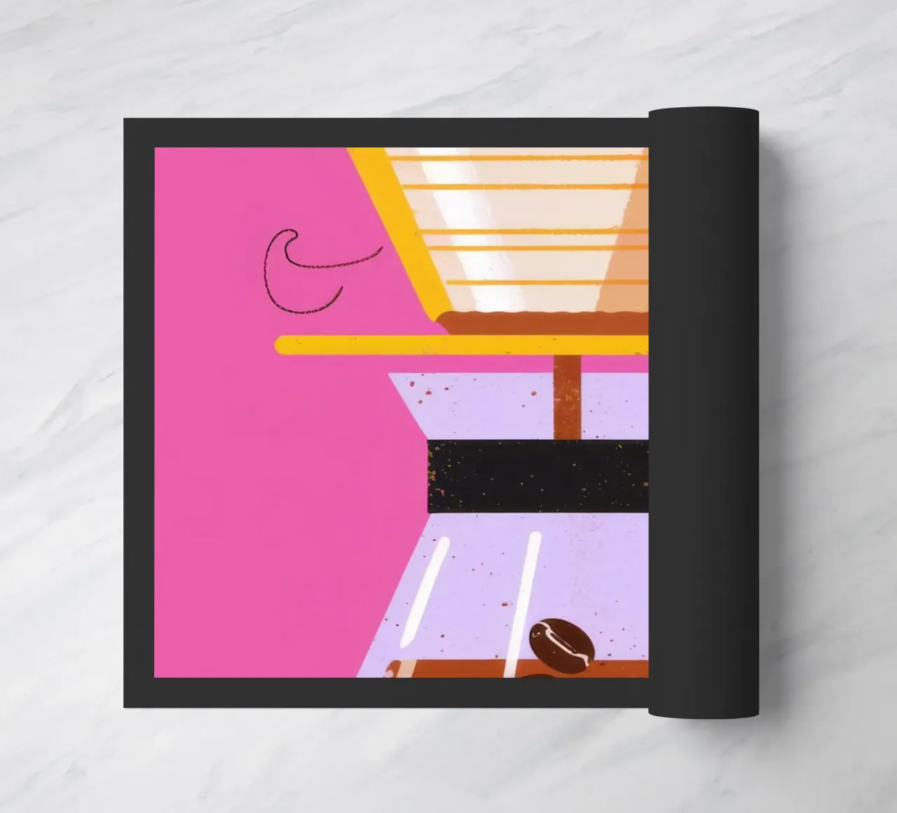 Caffè rosa da versare zerbino da Sun Riser